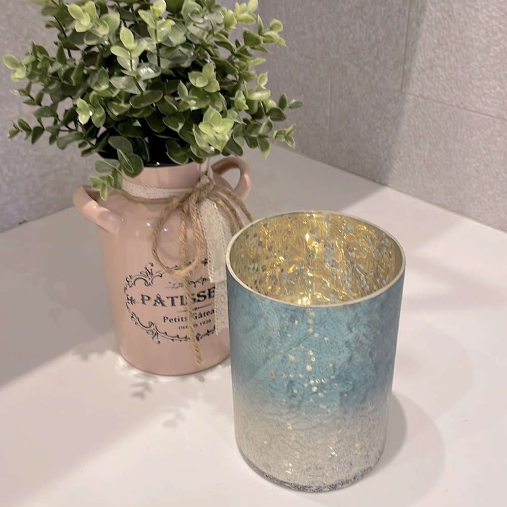 Decorative candle holder or vase. Brand new.